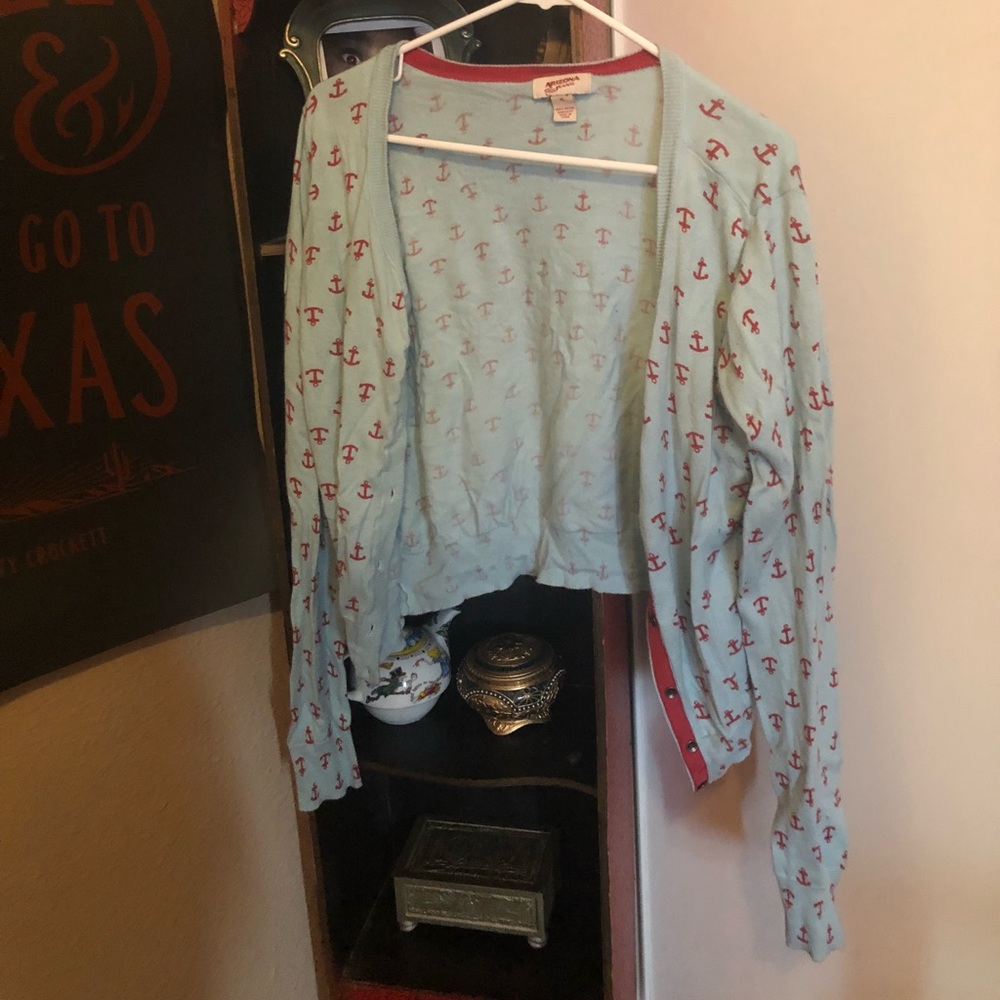 Anchor print sweater